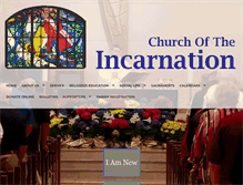 Tablet Screenshot of incarnationchurch.org